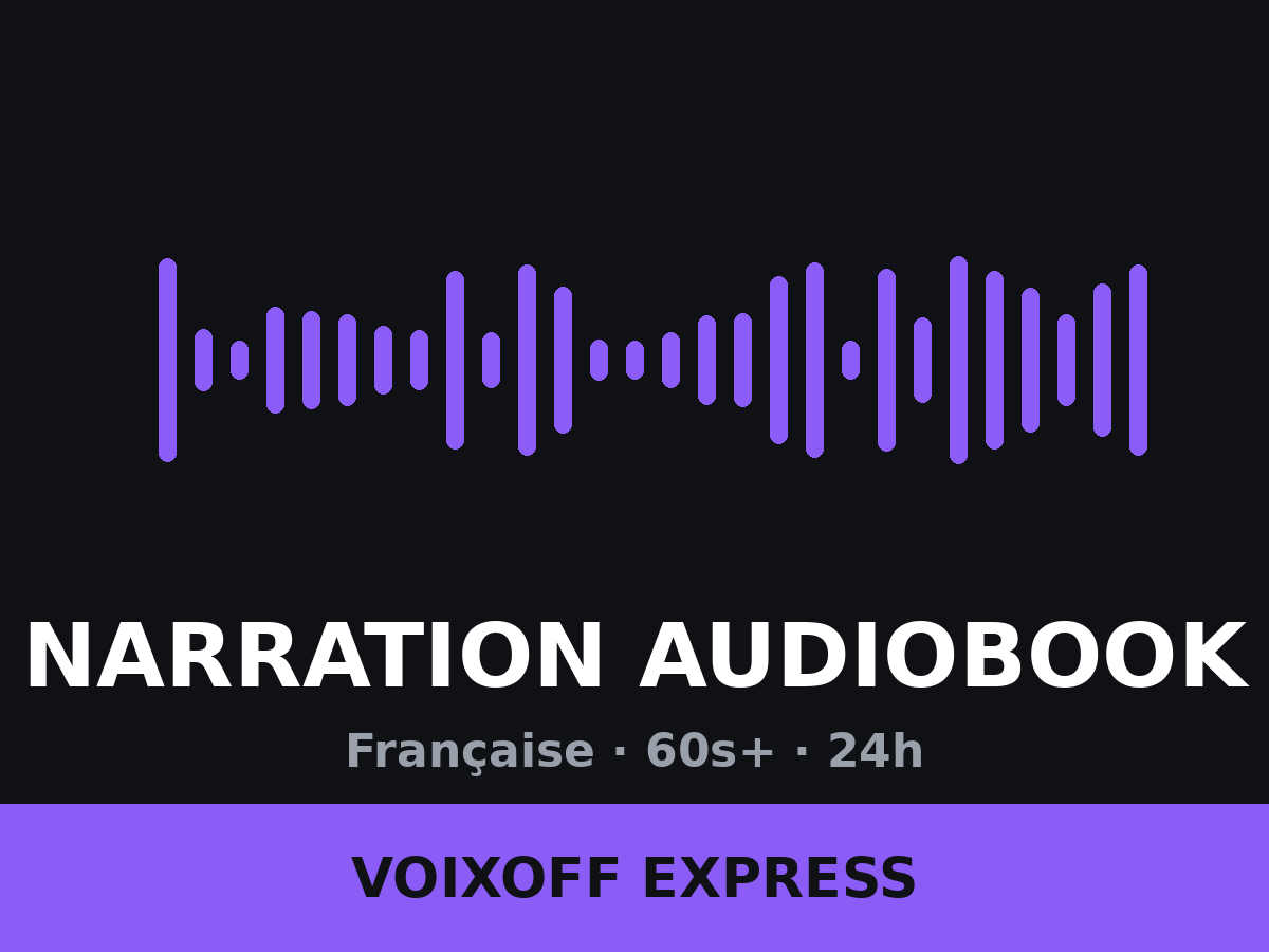 Narration audiobook française